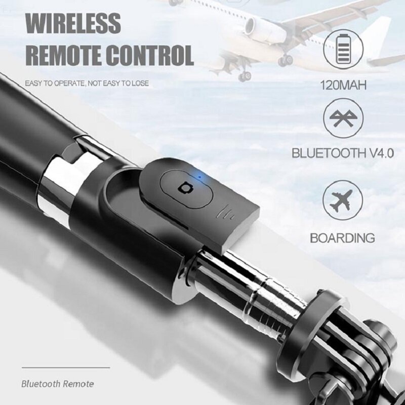 Новая беспроводная Bluetooth селфи-палка штатив складные моноподы с заполсветильник для смартфонов для спортивных экшн-камер оптовая продажа