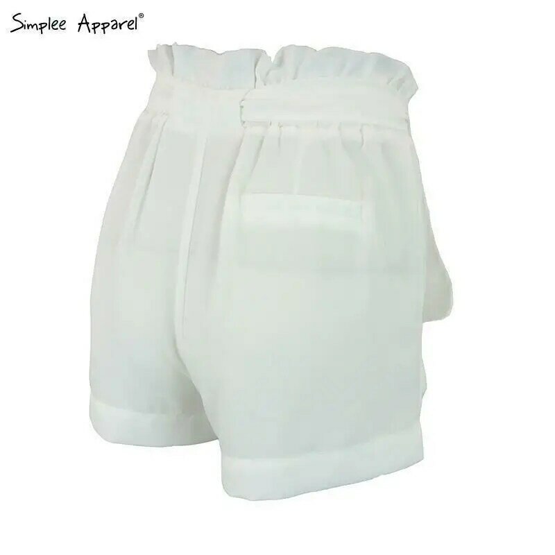 HIRIGIN-Pantalones cortos informales para Mujer, shorts femeninos holgados de talle alto, a la moda, sin estampado, adecuado para playa