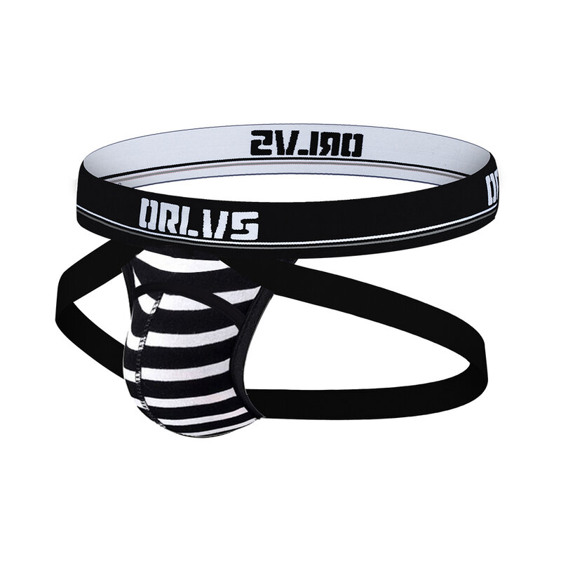 ORLVS-سراويل داخلية للرجال ، ملابس داخلية مثيرة ، حزام رياضي ، حقيبة ، قطن ، شبكة ، مثلي الجنس