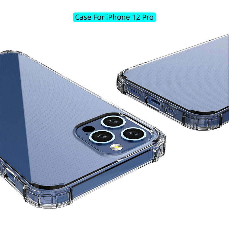 Чехол-накладка для iPhone XS XR, мягкий ударопрочный ТПУ чехол для iPhone 7, 8, 12 Pro Max, iPhone 11 Pro, тонкий прозрачный чехол-накладка
