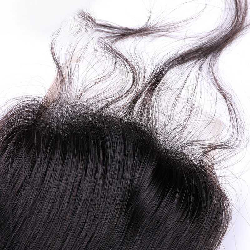 Extensiones de pelo brasileñas con encaje para mujer, accesorio de cabello humano con ondas profundas, de 10 a 22 pulgadas, 100% 4x4