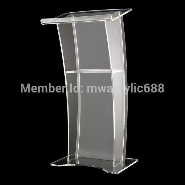 Ambona furnitureFree wysyłka stabilny nowoczesny Design tanie przezroczysty akrylowy pulpit akrylowy pleksi