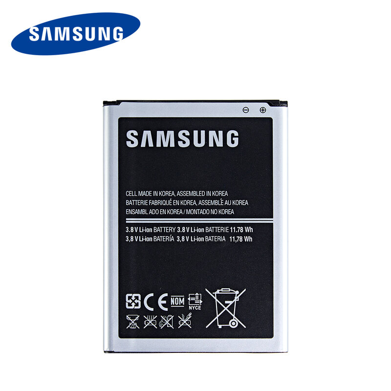 SAMSUNG Original EB595675LU EB595675LAแบตเตอรี่ 3100mAhสำหรับSamsung Galaxy Note 2 N7108 N7108D N7105 N7100 N7102 N719 T889 i605