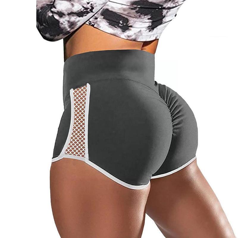 Pantalones cortos de cintura alta para mujer, mallas deportivas ajustadas para correr, Fitness, atléticas, Wor T7p9