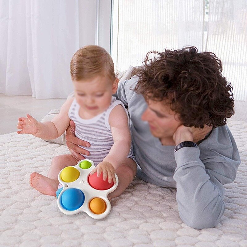 Juguete creativo antiestrés para niños y adultos, juguete Antiestrés con burbujas sensoriales, para aliviar el estrés