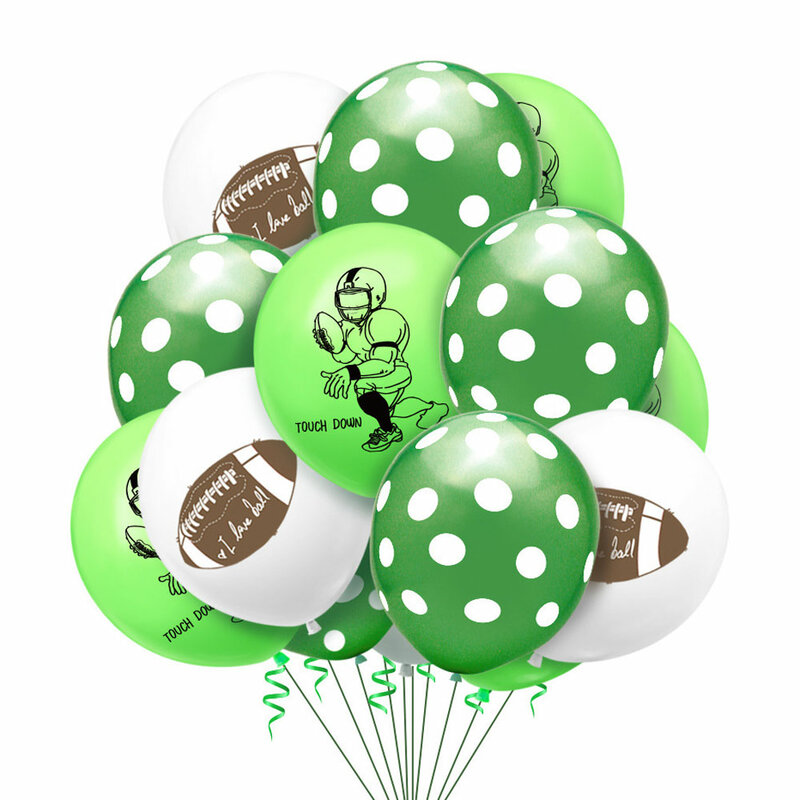 12 cal piłka nożna lateksowe balony balon z nadrukiem Happy Birthday Decoration dzieci nadmuchiwane chłopiec ślub balony Baby Shower Party Supplies