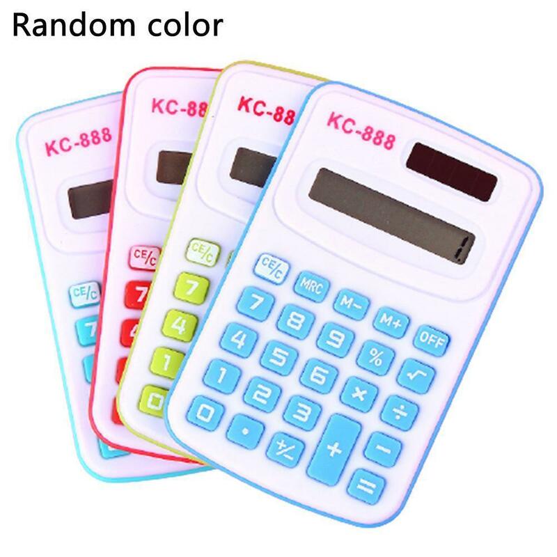 Przenośny Mini kalkulator śliczne kalkulator kieszonkowy kalkulator biuro 8 szkolne cyfry materiały eksploatacyjne J1d2