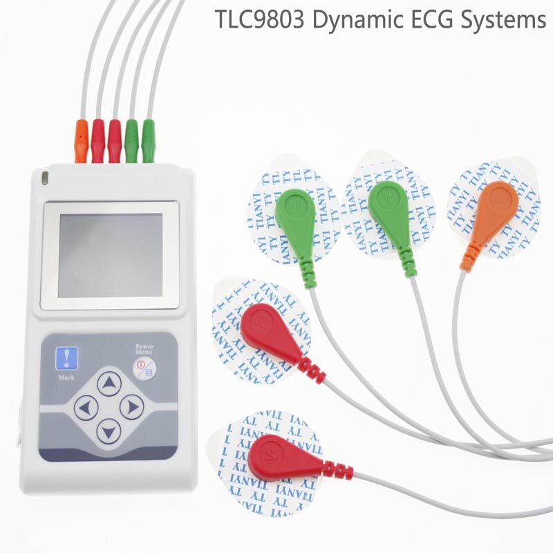 Tlc9803 análise de 24 horas de 3 canais holter ecg