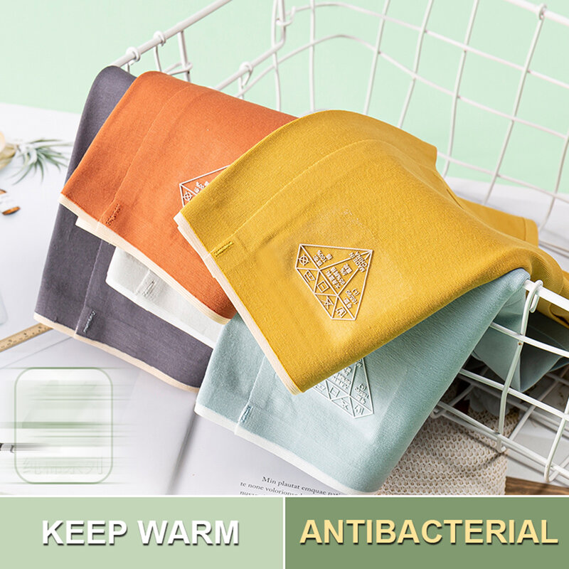 Roupa interior feminina., calcinhas antibacterianas de alta qualidade em algodão com cintura alta para o calor e o conforto.