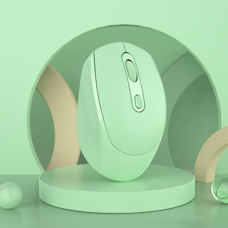 Morandi-ratón inalámbrico de Doble Modo, Mouse recargable con Bluetooth, silencioso y cómodo, 1600DPI, para PC y portátil, nuevo