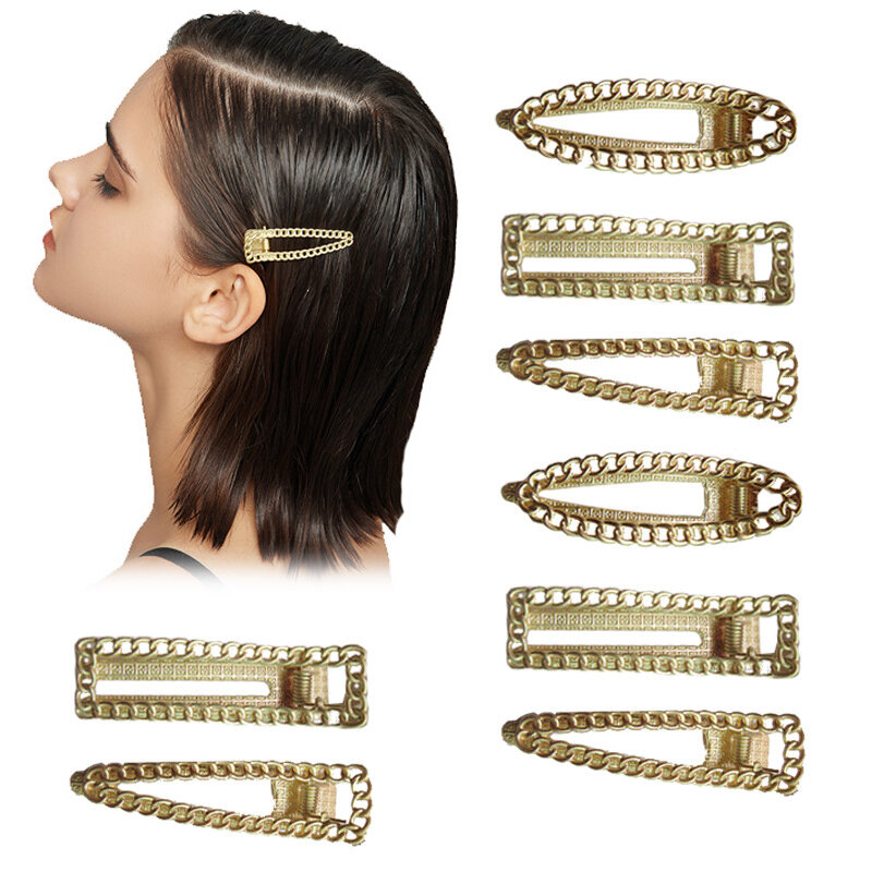 Trendy Geometric Duckbill Hair clips for Women Girls Headwear Hairpins Hair clips Trendy Korean Girls Hair Accessories Ornaments