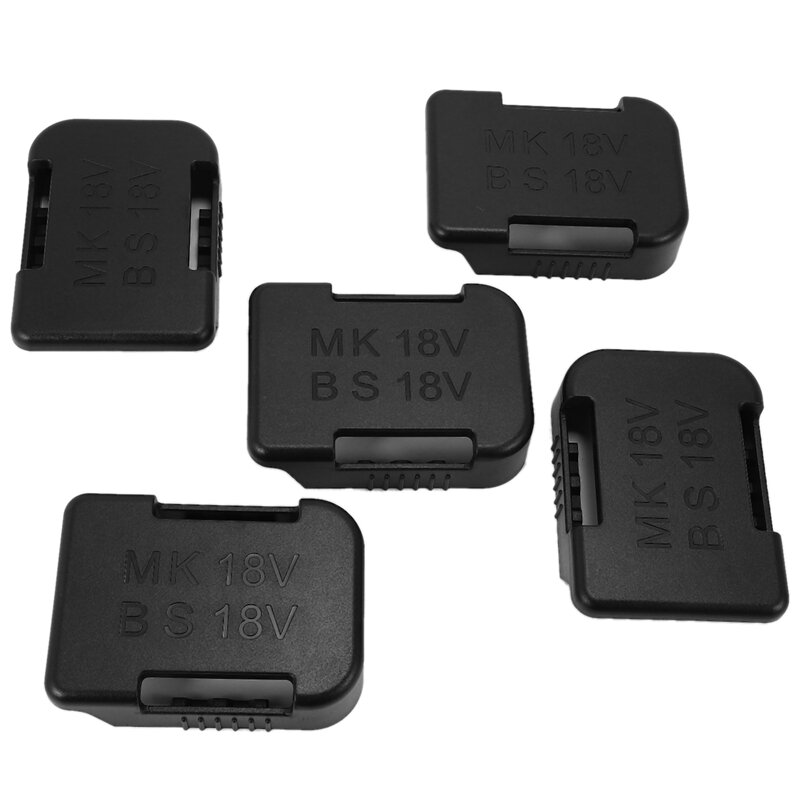 5 pçs 18v bateria montagens prateleira de armazenamento rack suporte conjunto para makita proteção da bateria capa