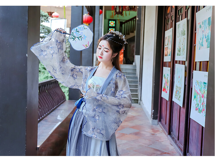 Women Hanfu Chinese Traditional Folk Costume Girl Han Dynasty Dance Wear Lady Fairy Cosplay Clothes Oriental Ancient Prince Suit