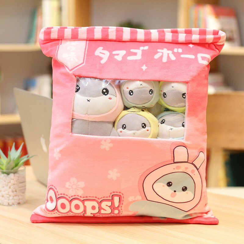 Plush toy snack bag, Doll Toy sofa cushion decoration for girlfriend's children's birthday gift