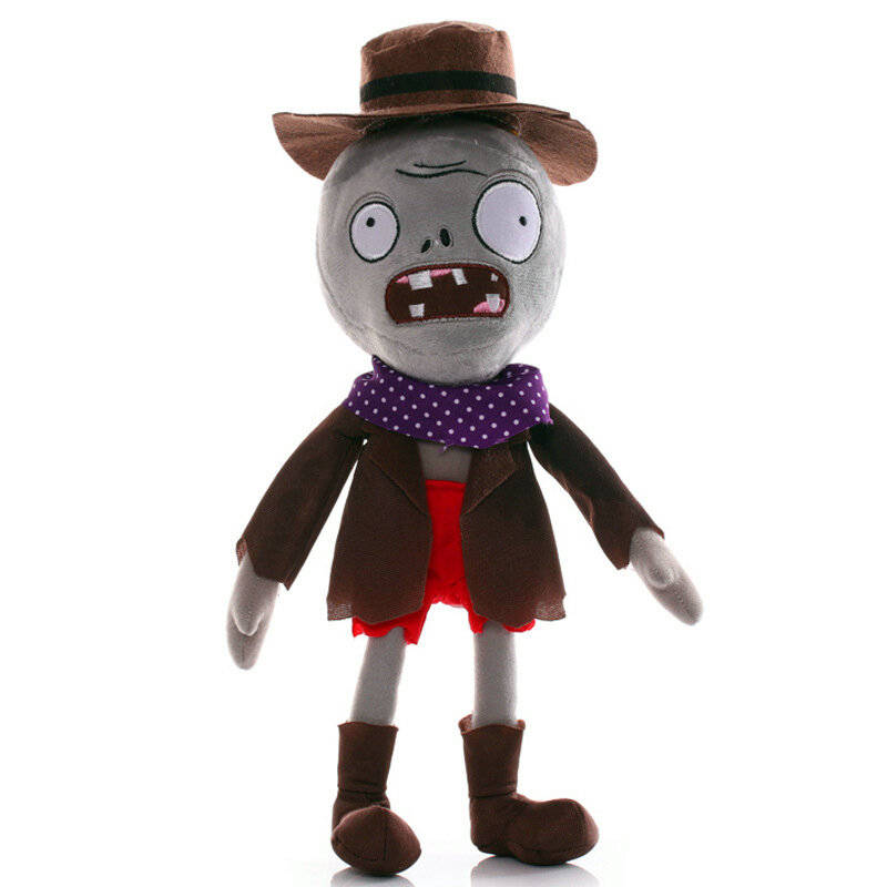 Plants VS Zombies 30cm Stuffed Plush Doll Toys Conehead Zombie Newspaper Zombie Cartoon Game Cosplay Anime Figure Kids Gifts