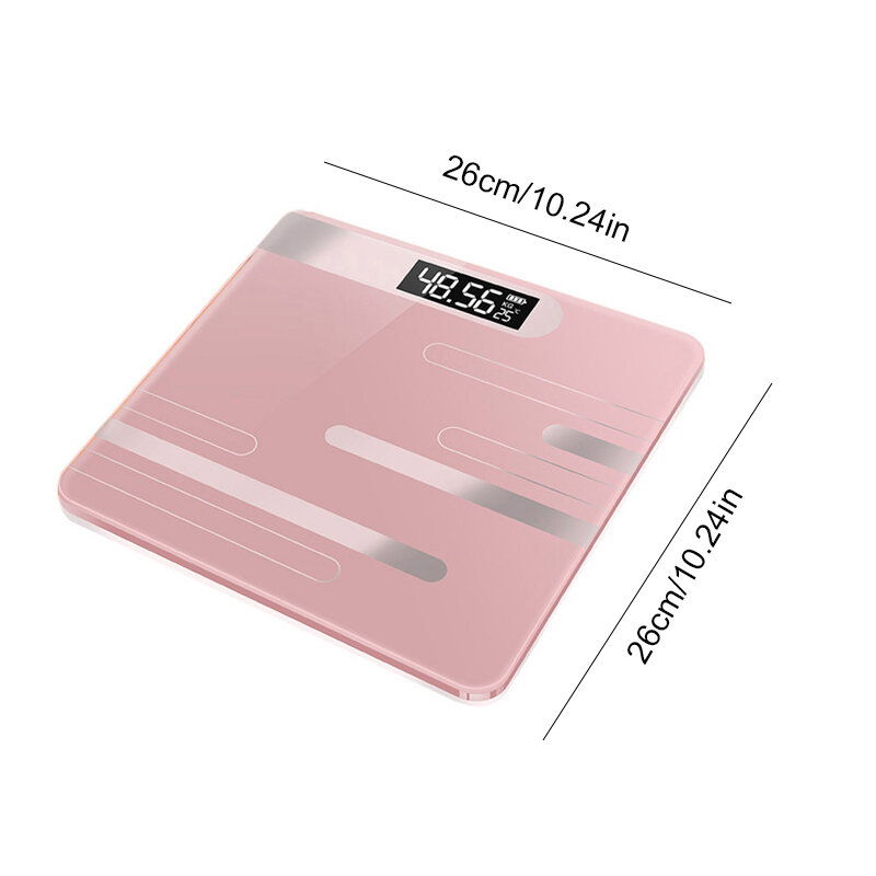 Báscula Digital de baño, balanza electrónica inteligente con pantalla LCD para peso corporal