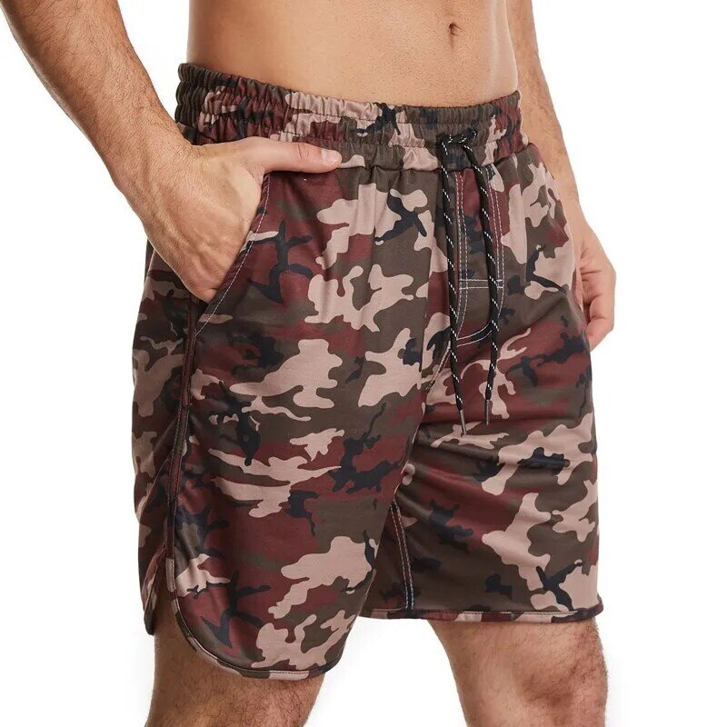 2021 New men's cool summer hot sale breathable casual exercise men's brand shorts comfortable camouflage beach men's underwear