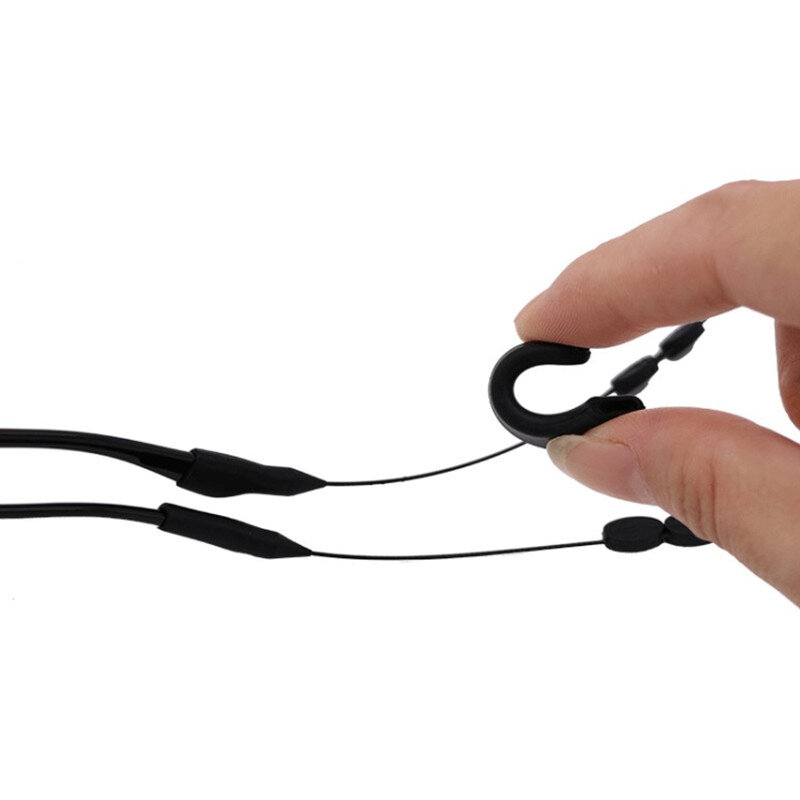 Cuerda ajustable para gafas deportivas, cordón antideslizante fijo para gafas con cadena, accesorios para gafas