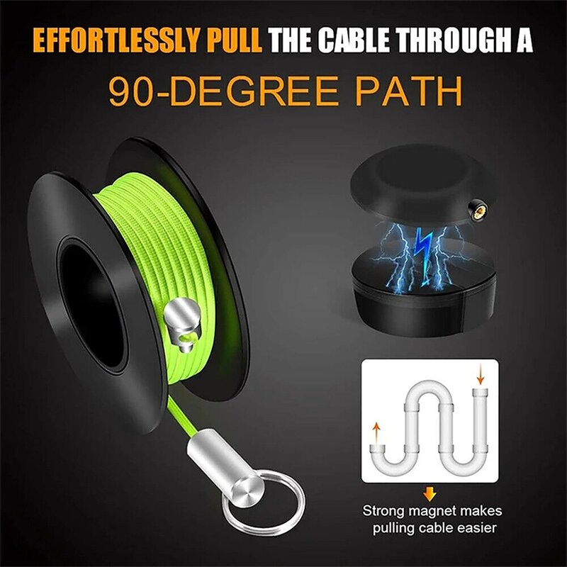 Magnetic Cable Wire Pull Snap Guider Magnetic Pipe Threader Puller Magnet Wire Puller Guide System Pro Wiremag Puller