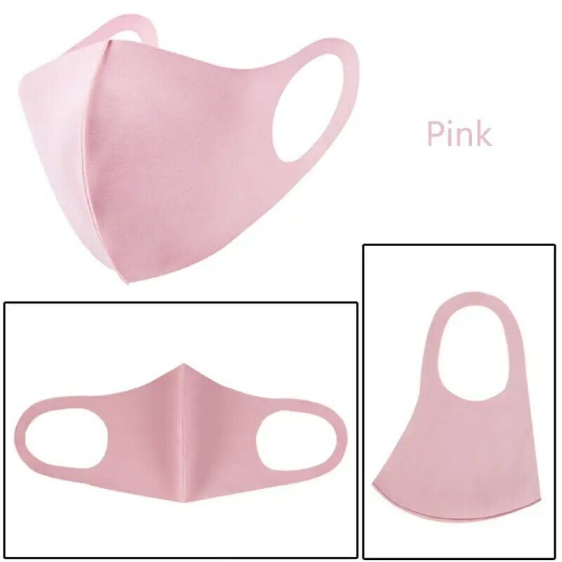 3Pc Kids Adult Waterproof Cloth Mouth Mask 3D Reusable Breathable Anti Pollution Face Cover Shields Elastic Earloop Mouth-Muffle