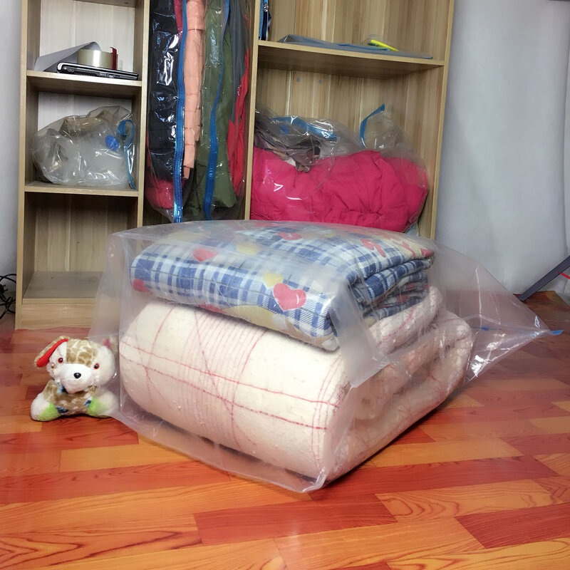 Вместительный Вакуумный пакет Cube, компрессионный органайзер для одеял, одежды, прозрачный, компактный, складной, для хранения