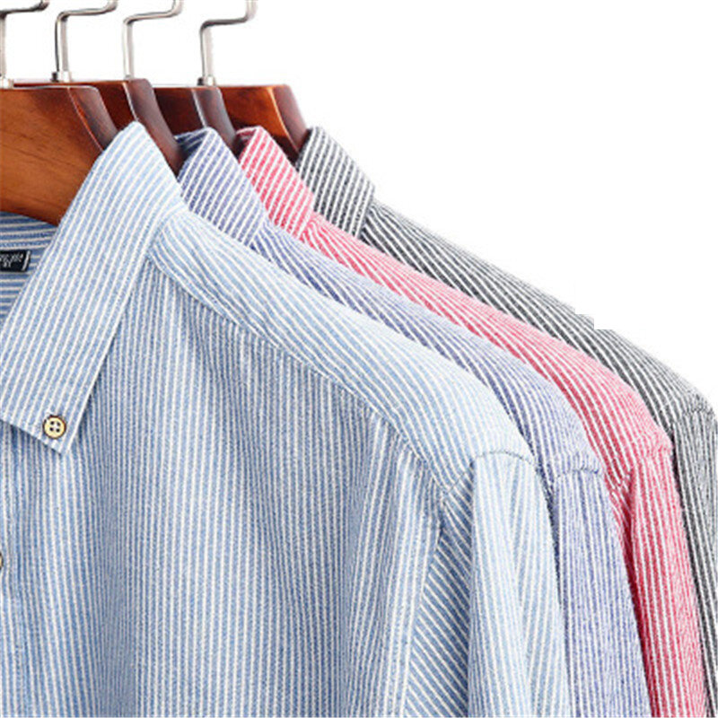 綿100% ストライプシャツ2021男性ヒップホップパッチワークボタンアップ長袖シャツカップル韓国原宿服