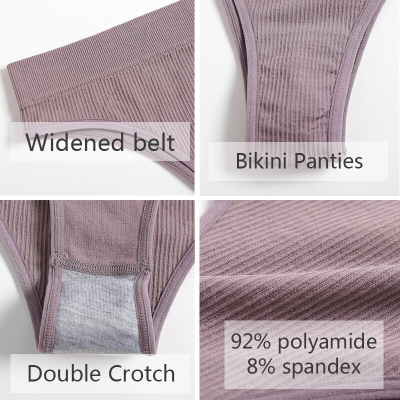 Bra Set Women Seamless Tops + Panties Thong G-String Female Underwear Set Lingerie Camisole Activewear Lingerie Fitness Crop Top