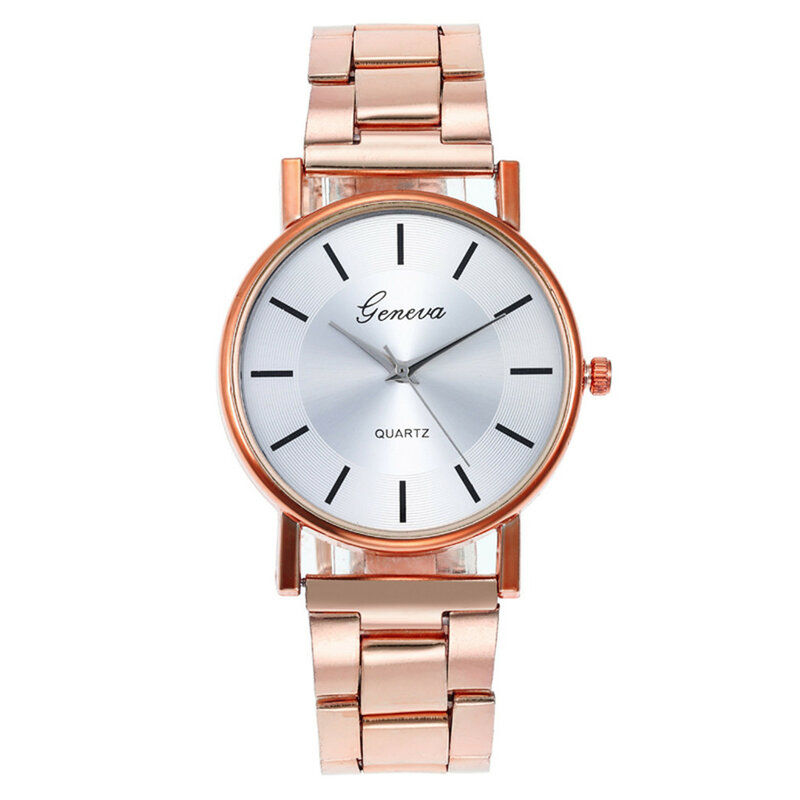 Moda feminina relógios de luxo relógio de quartzo aço inoxidável dial casual pulseira relógios de pulso senhoras vestido reloj mujer