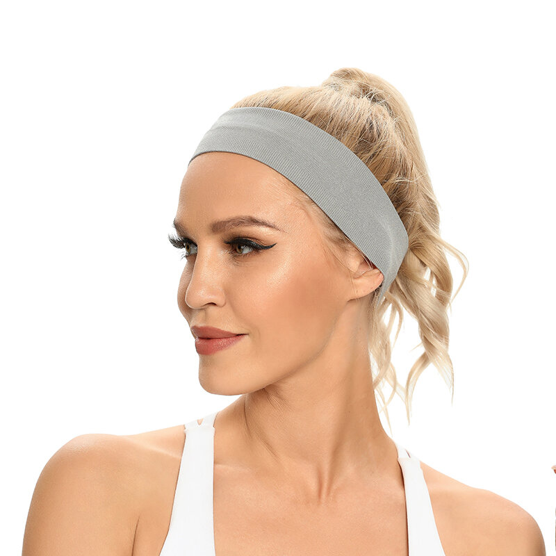 Elástica absorbente bandas para sudor Yoga Fitness antideslizante diadema deportes bandas para el cabello de gimnasio-cabello de Brace