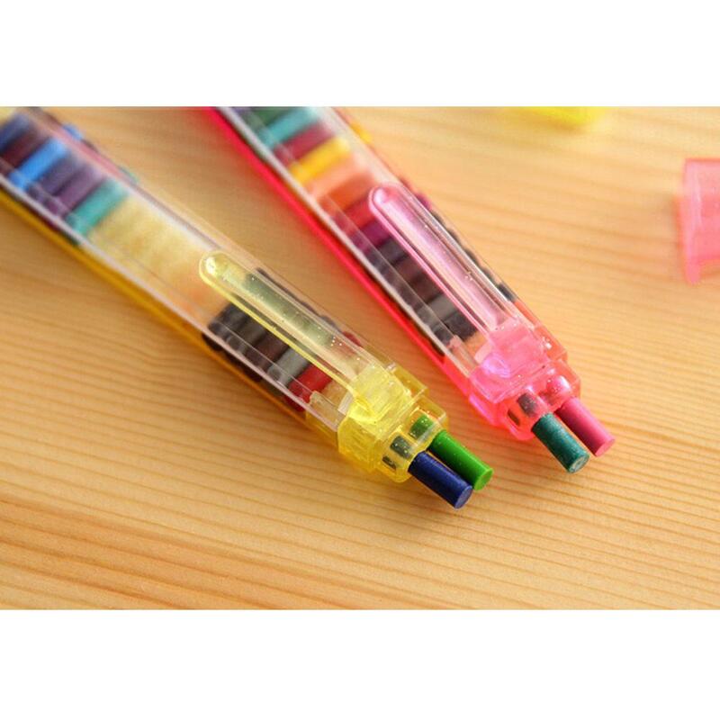 Water-Color Pens Ballpens 20 Colors Non-toxic Crayon Set for Kids Students Drawing Painting School Supplies