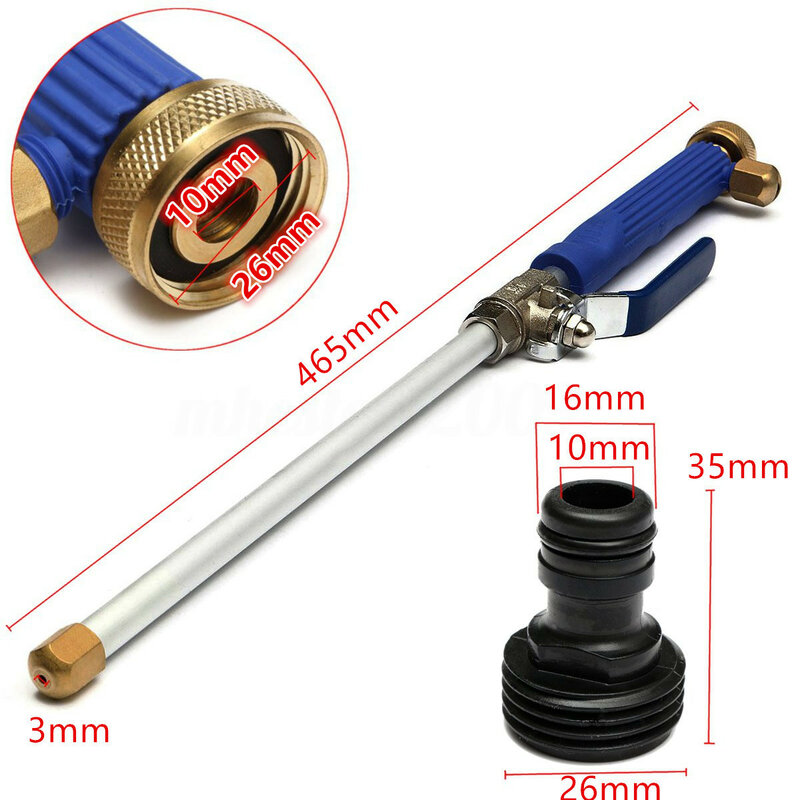 18" Car High Pressure Cleaner Power Washer Nozzle Water Hose with 50ft Water Pipe Spray Washing Equipment For bmw golf peugeot