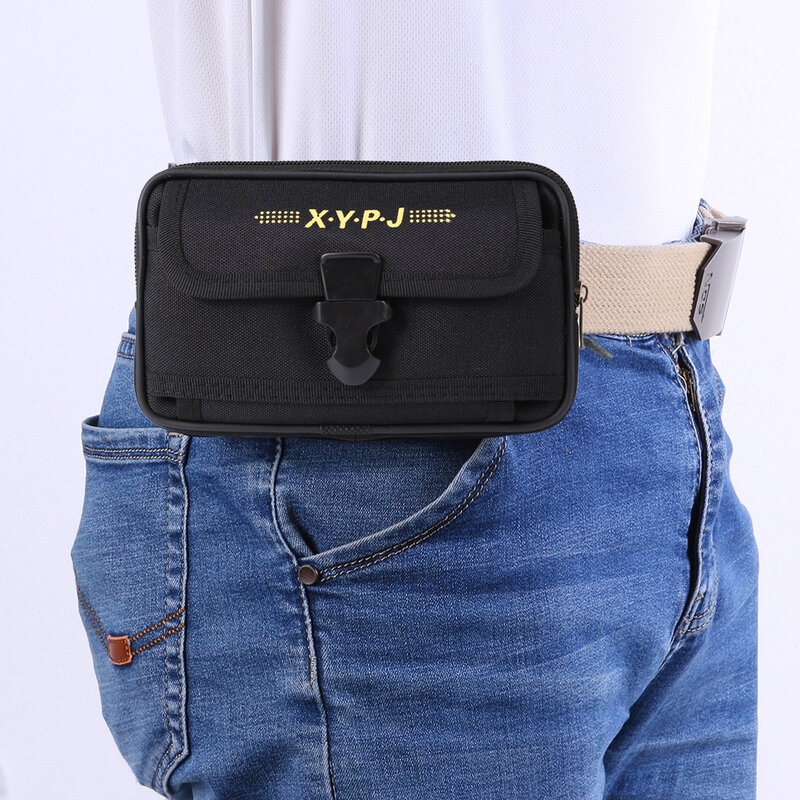 Fashion Men's bag Letters Printing Waist Bags Nylon Fanny Pack New High Quality Casual Male Small Purse Flap Wallet Phone Bag