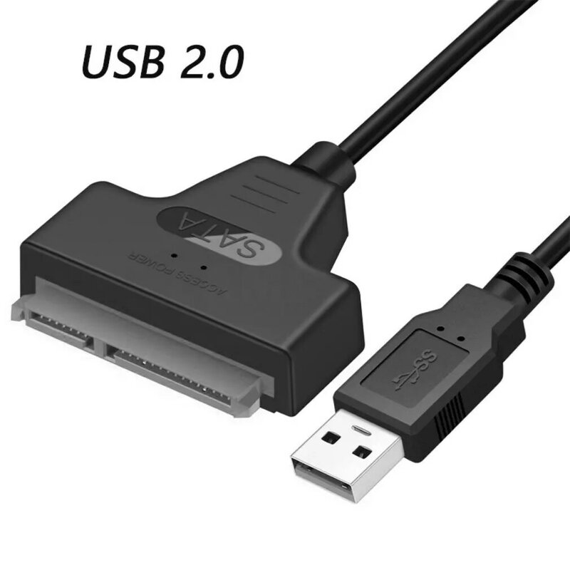 SATA USB 2.0/ประเภท C อะแดปเตอร์สายเคเบิล SATA Ype C คอมพิวเตอร์สายอะแดปเตอร์สำหรับ2.5นิ้ว SSD ฮาร์ดดิสก์ไดรฟ...
