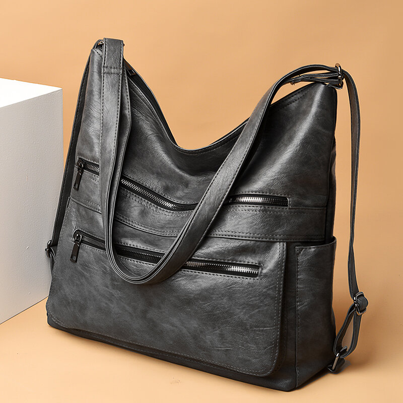 OLSITTI Mode Luxus Pu Leder Schulter Taschen für Frauen 2021 Designer Tasche Handtaschen Große Kapazität Casual Umhängetasche