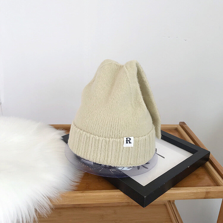 Cappelli invernali per donna orecchie di coniglio carino lana autunno e coreano femminile Ins studentessa giapponese morbida lavorata a maglia