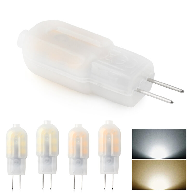 1/4/8 sztuk G4 2835SMD 2W żarówka LED mleczny kolor światła AC/DC12V 220V jasne oświetlenie niskiej jakości ciepła wymienić lampy halogenowe