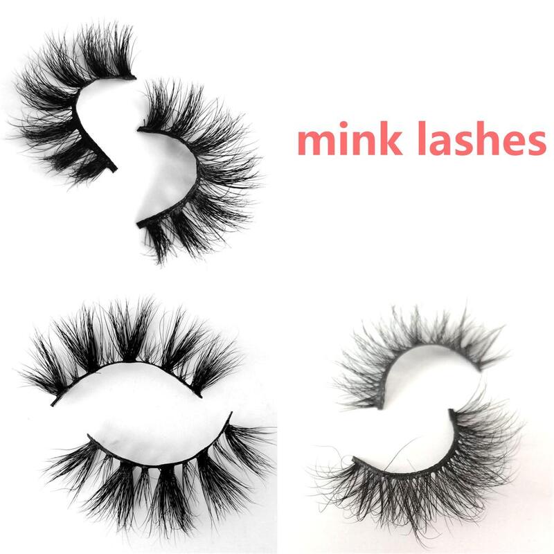 LOVE THANKS 3D mink eyelashes handmade individual box false lashes extension makeup cruelty free crisscross dramatic thin S16