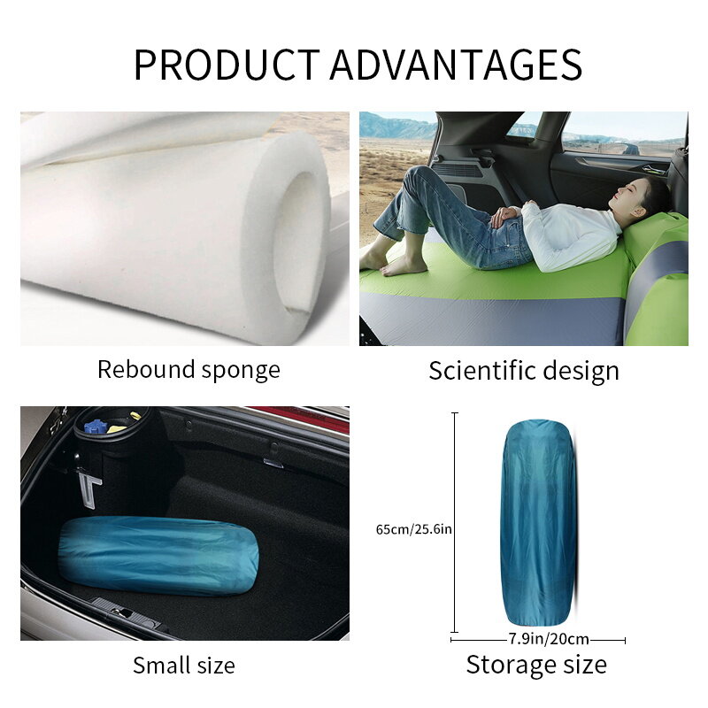Wielofunkcyjny automatyczny nadmuchiwany materac SUV specjalny materac powietrzny łóżko w kształcie samochodu karimata dla dorosłych materac łóżko samochodowe