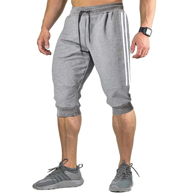 2022 New Men Jogger Casual Slim Harem Shorts Soft 3/4 Trousers Fashion New Brand Men Sweatpants Summer Comfy Male Shorts  XXXL
