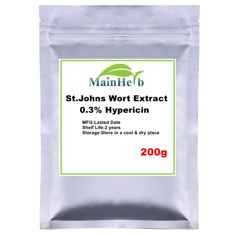 100-1000g سانت جونز نبتة استخراج 0.3% Hypericin
