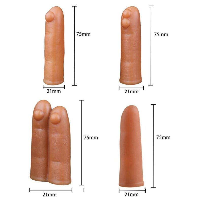 Mainan Seks Wanita Masturbasi Menggoda Pemijat Vagina Stimulator Klitoris G-spot Lengan Jari Silikon untuk Produk Wanita Dewasa