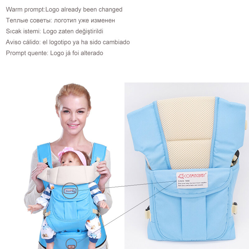 Эргономичный рюкзак-слинг для новорожденных 0-36 месяцев