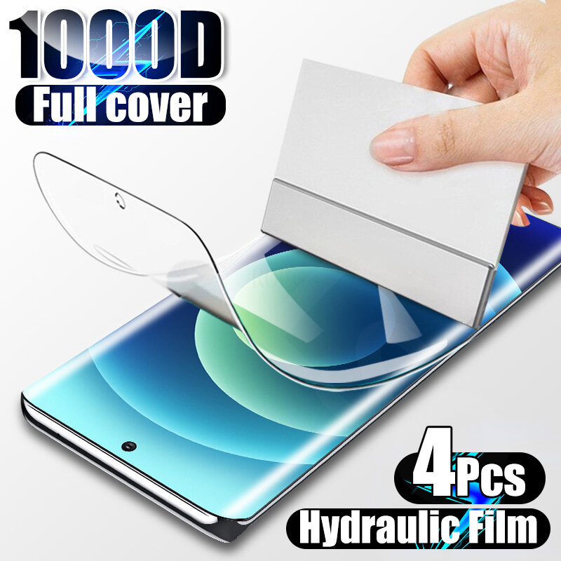 4PCS Hydrogel Film Screen Protector For Samsung Galaxy S8 S9 S10 Plus S20 FE S21 Ultra For Samsung Note 20 10 Screen Protector