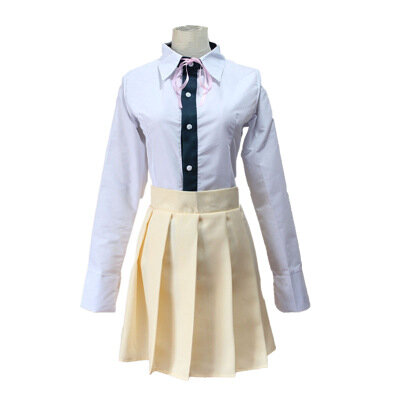 High Quality Super DanganRonpa 2 Chiaki Nanami Cosplay Costumes Jacket Shirt Skirt Custom Made For Women