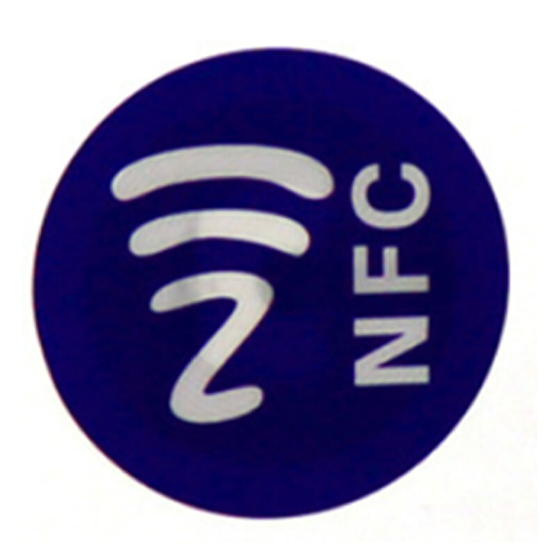 1 Buah Label Anti Air Bahan PET Stiker NFC Label Pintar Ntag213 untuk Semua Ponsel Warna Acak Kirim
