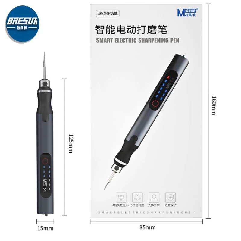 MaAnt D1 velocità regolabile incisore penna abrasiva elettrica piccola rettificatrice Mini Set di utensili lucidatura penna per incisione giada fai da te