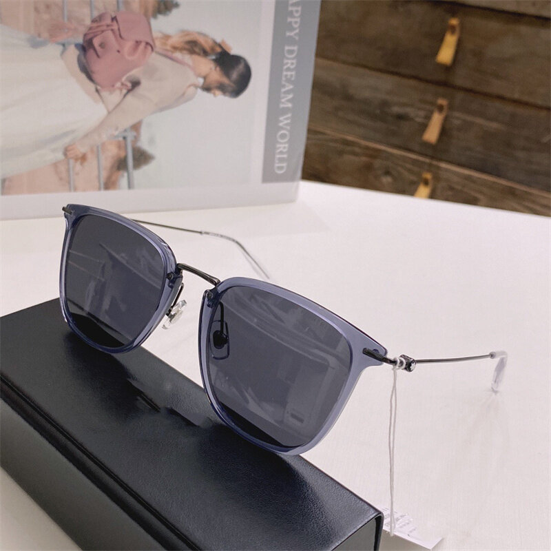 Kacamata Hitam Kotak Mode Mont Merek Jerman Kacamata Pelindung UV Wanita Pria Klasik Kacamata Oculos De Grau dengan Kotak Asli