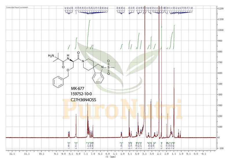 PuroBiotech-Polvo de alta precisión, polvo Real de Sarm677, 99%, MK677 (Ibutamoren)