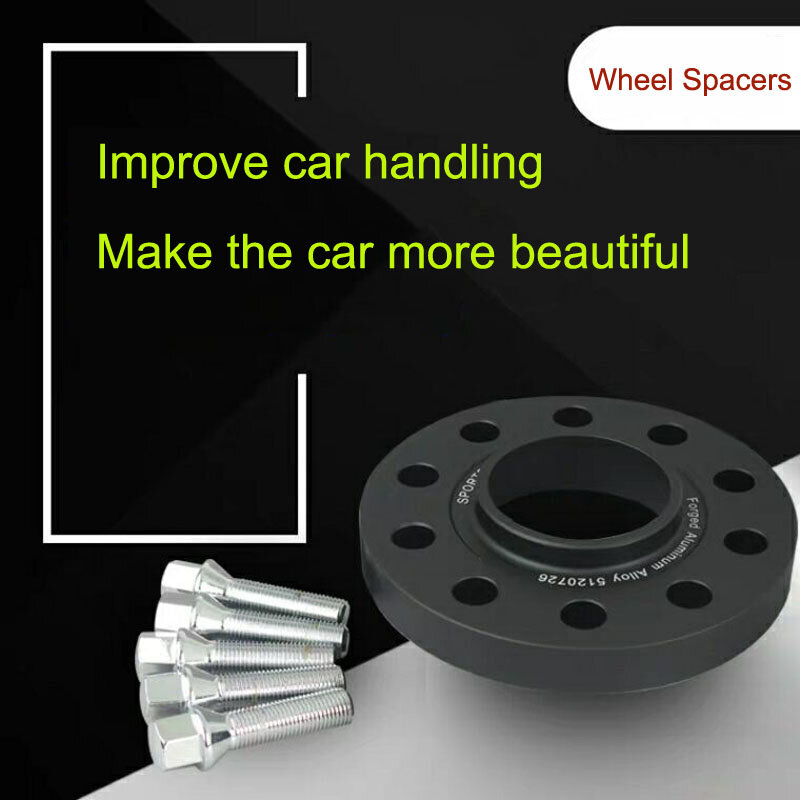 Acessórios de carro: adaptador de roda de alumínio para mercedes-benz, bmw, audi, separadores de roda, 5x112 com orifício central de 66.6. 1 peça