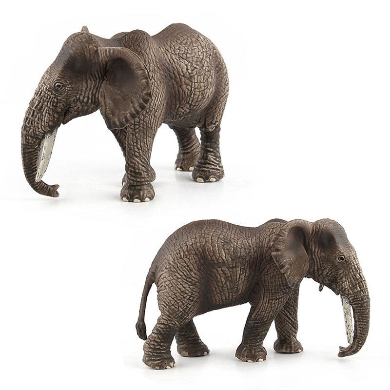 Имитация слона, фигурка дикого животного, модель, украшение для стола, детские развивающие игрушки для детей, подарок для
